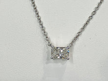 Charger l'image dans la galerie, Lab Created Radiant Cut Diamond With White Gold Chain