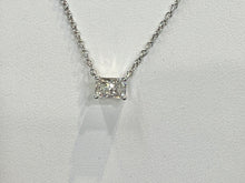 Charger l'image dans la galerie, Lab Created Radiant Cut Diamond With White Gold Chain