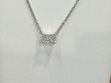 Charger l'image dans la galerie, Lab Created Radiant Cut Diamond With White Gold Chain