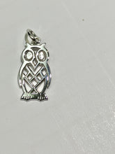 Load image into Gallery viewer, Owl Silver Charm