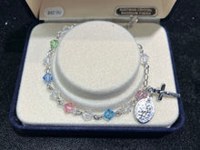 Load image into Gallery viewer, Austrain Crystal Rosary Bracelet