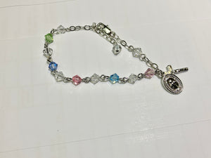 Austrain Crystal Rosary Bracelet