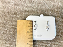 Load image into Gallery viewer, Sterling Silver Caged  Fresh Water Pearl Dangle Earrings