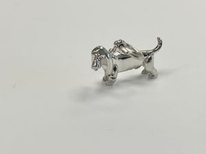 Basset Hound Silver Charm