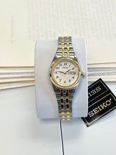 Load image into Gallery viewer, Women&#39;s Seiko Two Tone Day And Date Watch