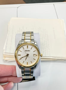 Men's Seiko Gold And Silver Stainless Steel Watch