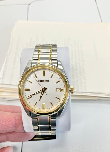Men's Seiko Gold And Silver Stainless Steel Watch