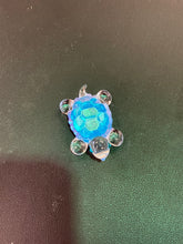 Load image into Gallery viewer, Blue Turtle Glass Figurine