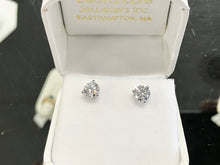 Load image into Gallery viewer, Lab Created Diamond Stud Earrings 1.41 Carats