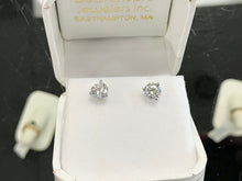 Load image into Gallery viewer, Lab Created Diamond Stud Earrings 1.41 Carats
