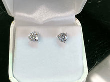Load image into Gallery viewer, Lab Created Diamond Stud Earrings 1.41 Carats