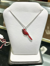 Load image into Gallery viewer, Silver Cardinal Adjustable Necklace