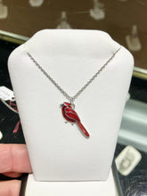 Load image into Gallery viewer, Silver Cardinal Adjustable Necklace