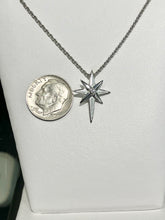Load image into Gallery viewer, North Star Silver Cross Adjustable Necklace