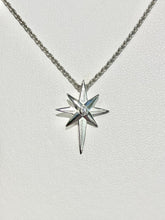 Load image into Gallery viewer, North Star Silver Cross Adjustable Necklace