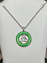 Load image into Gallery viewer, Silver Celtic Adjustable Necklace