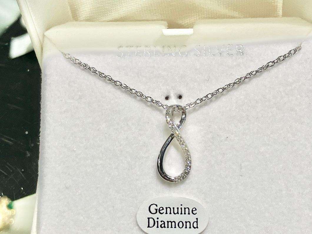 Diamond Silver Necklace