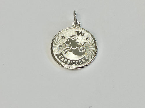 Capricorn Silver Charm