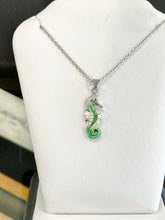 Load image into Gallery viewer, Silver Seahorse Adjustable Necklace