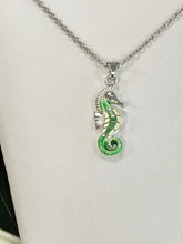 Load image into Gallery viewer, Silver Seahorse Adjustable Necklace