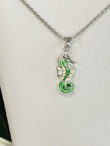 Silver Seahorse Adjustable Necklace