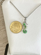 Load image into Gallery viewer, Silver Seahorse Adjustable Necklace