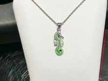Load image into Gallery viewer, Silver Seahorse Adjustable Necklace