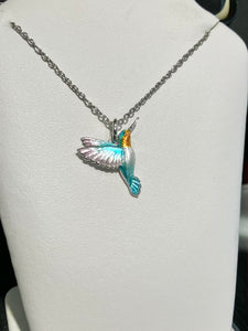 Hummingbird Silver Adjustable Necklace