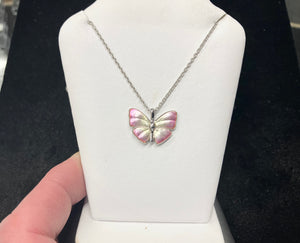 Silver Butterfly Adjustable Necklace