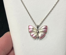 Load image into Gallery viewer, Silver Butterfly Adjustable Necklace