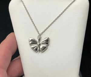 Silver Butterfly Adjustable Necklace