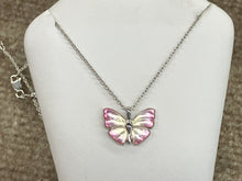 Load image into Gallery viewer, Silver Butterfly Adjustable Necklace
