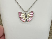 Load image into Gallery viewer, Silver Butterfly Adjustable Necklace