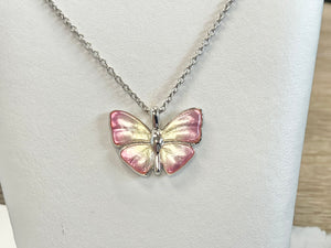 Silver Butterfly Adjustable Necklace