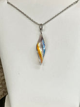 Load image into Gallery viewer, Silver Aurora Sunset Adjustable Necklace