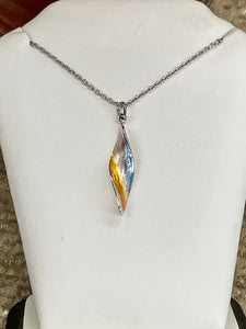 Silver Aurora Sunset Adjustable Necklace