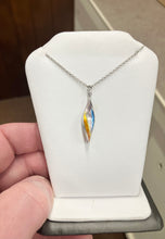 Load image into Gallery viewer, Silver Aurora Sunset Adjustable Necklace