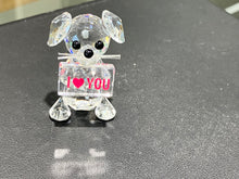 Load image into Gallery viewer, Puppy Gram Crystal Figurine