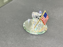 Load image into Gallery viewer, Patriotic Teddy Crystal Figurine