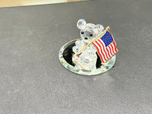 Load image into Gallery viewer, Patriotic Teddy Crystal Figurine