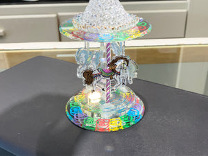 Carousel Glass Figurine