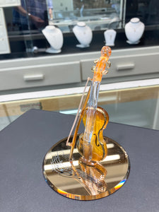 Violin Glass Figurine