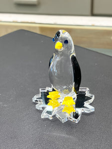 Penguin Glass Figurine Glass Baron