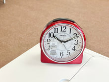 Load image into Gallery viewer, Red Seiko Travel Alarm Clock