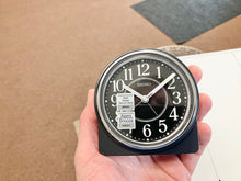 Load image into Gallery viewer, Black Seiko Travel Alarm Clock