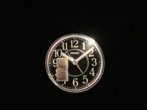 Black Seiko Travel Alarm Clock