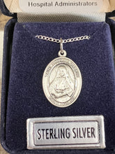 Load image into Gallery viewer, Saint Frances Cabrini Silver Pendant With Chain