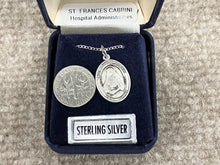 Load image into Gallery viewer, Saint Frances Cabrini Silver Pendant With Chain