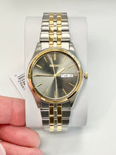 Load image into Gallery viewer, Seiko Two Tone Stainless Steel Watch With Grey Dial