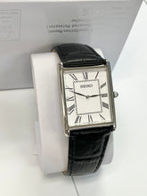 Load image into Gallery viewer, Seiko Stainless Steel Watch With Black Leather Strap